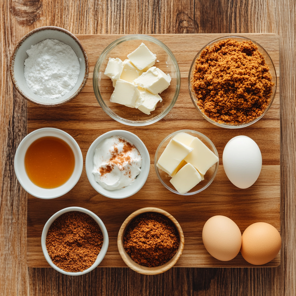 Pumpkin Cheesecake Bars ingredients