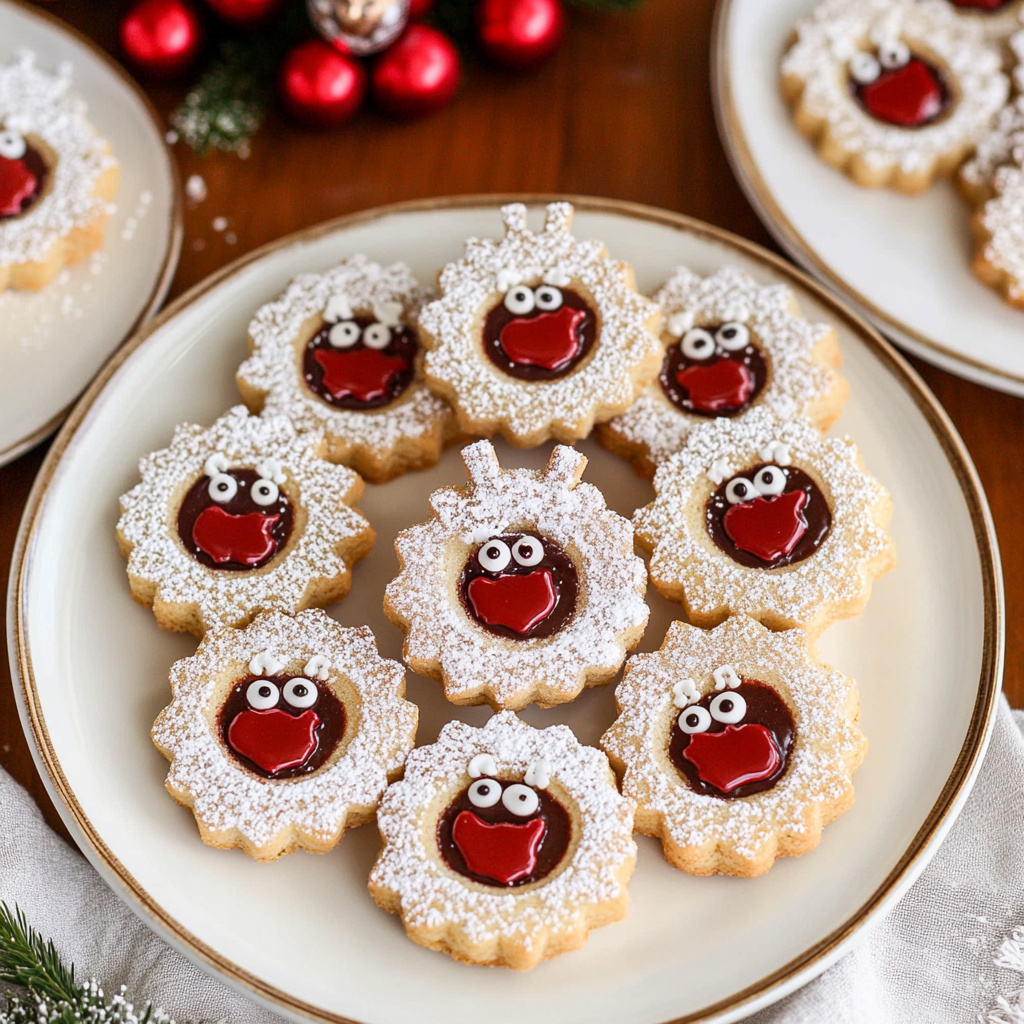 Reindeer Linzer Cookies 1