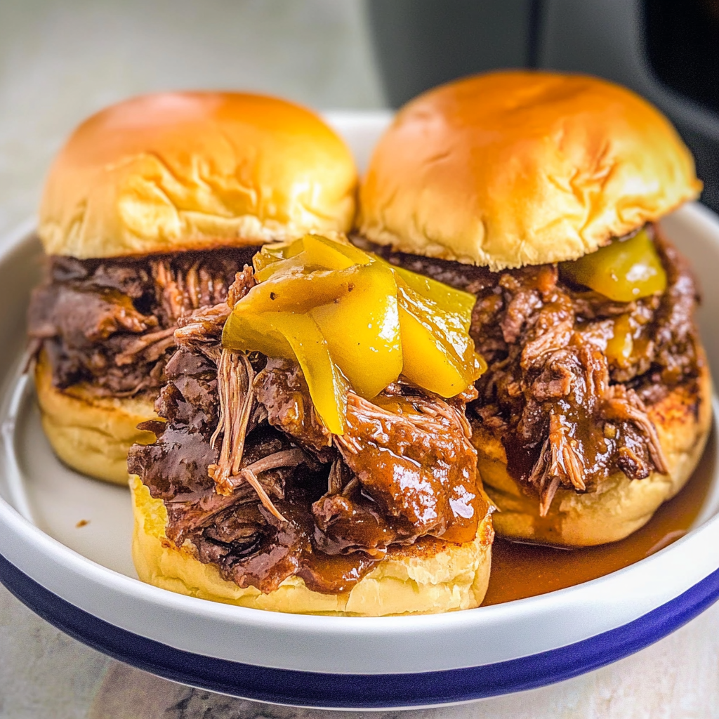 Slow Cooker Mississippi Pot Roast Sliders