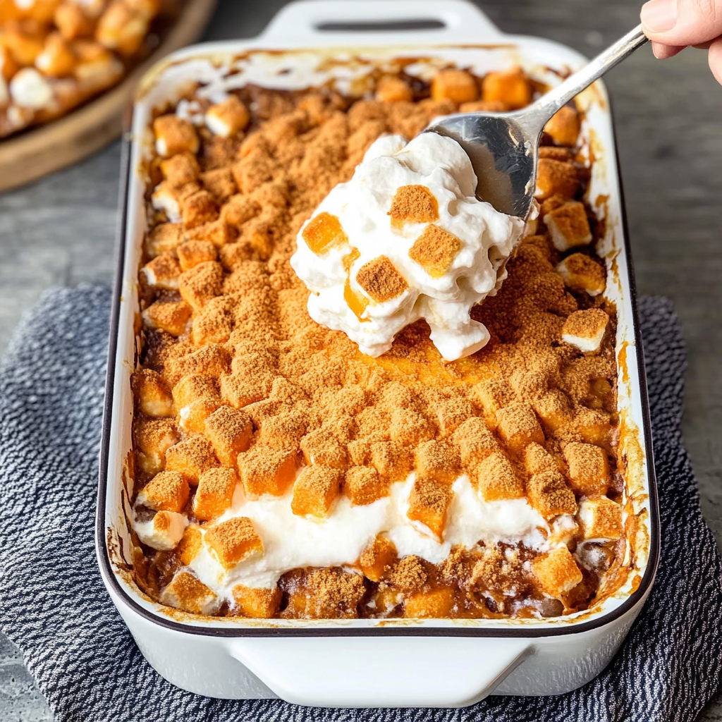 Sweet Potato Casserole with Marshmallows 1