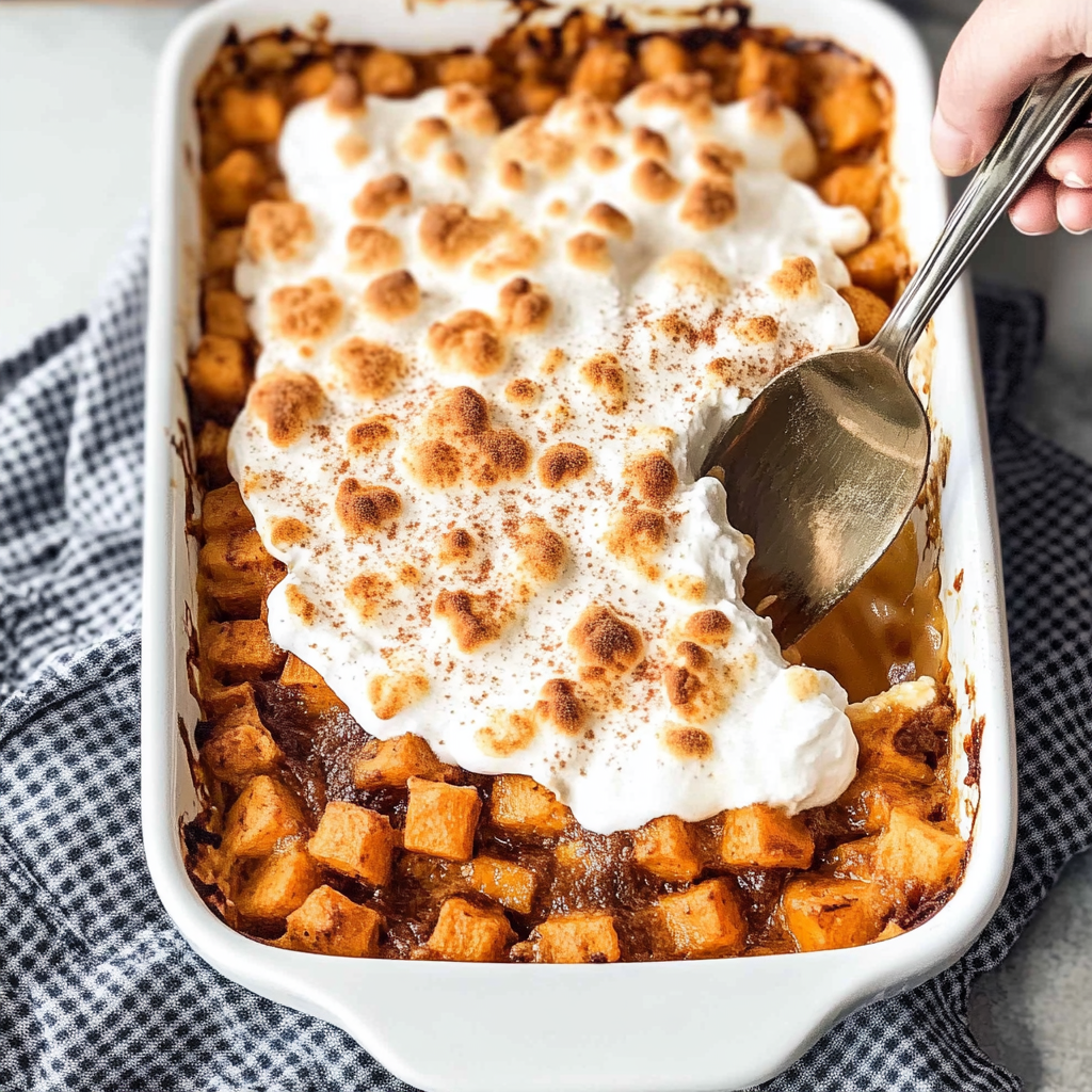 Sweet Potato Casserole with Marshmallows