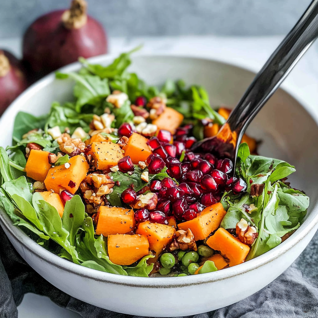 Sweet Potato Pomegranate Salad