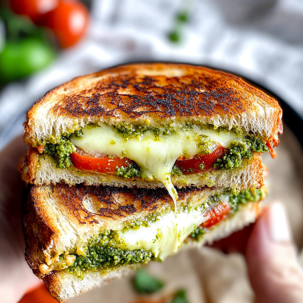 Tomato Pesto Grilled Cheese Recipe