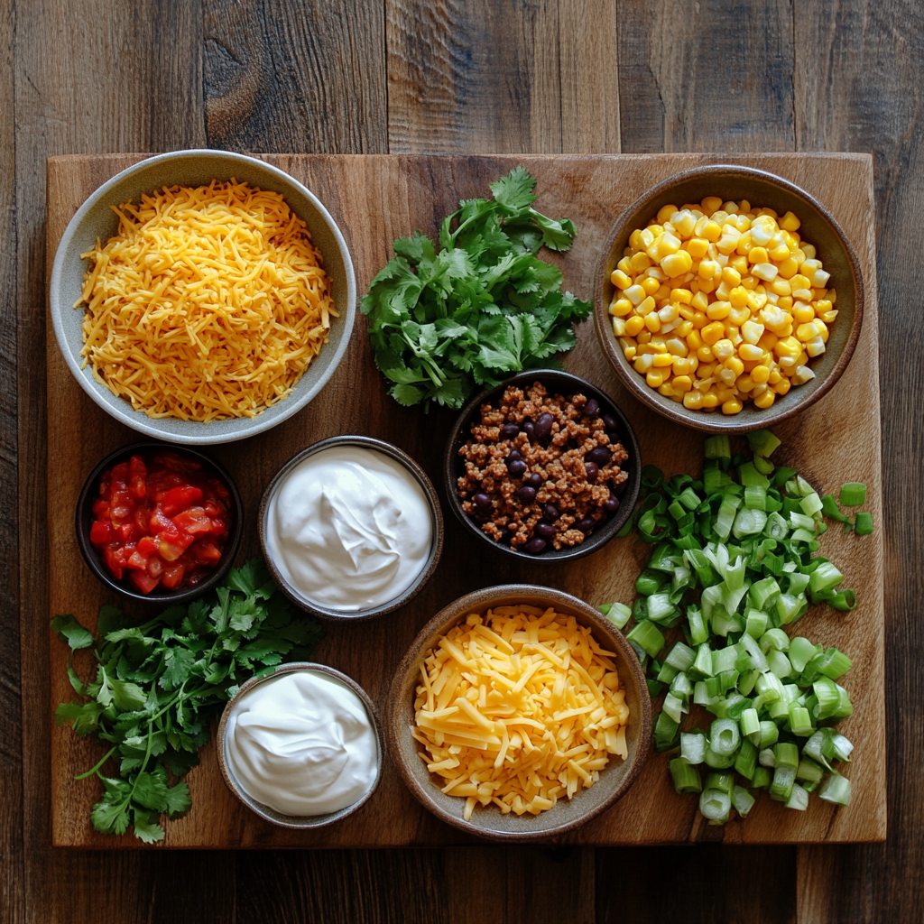 Turkey Taco Bake ingredients