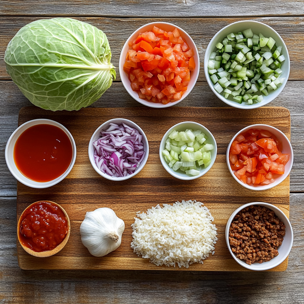 Unstuffed Cabbage Rolls ingredients