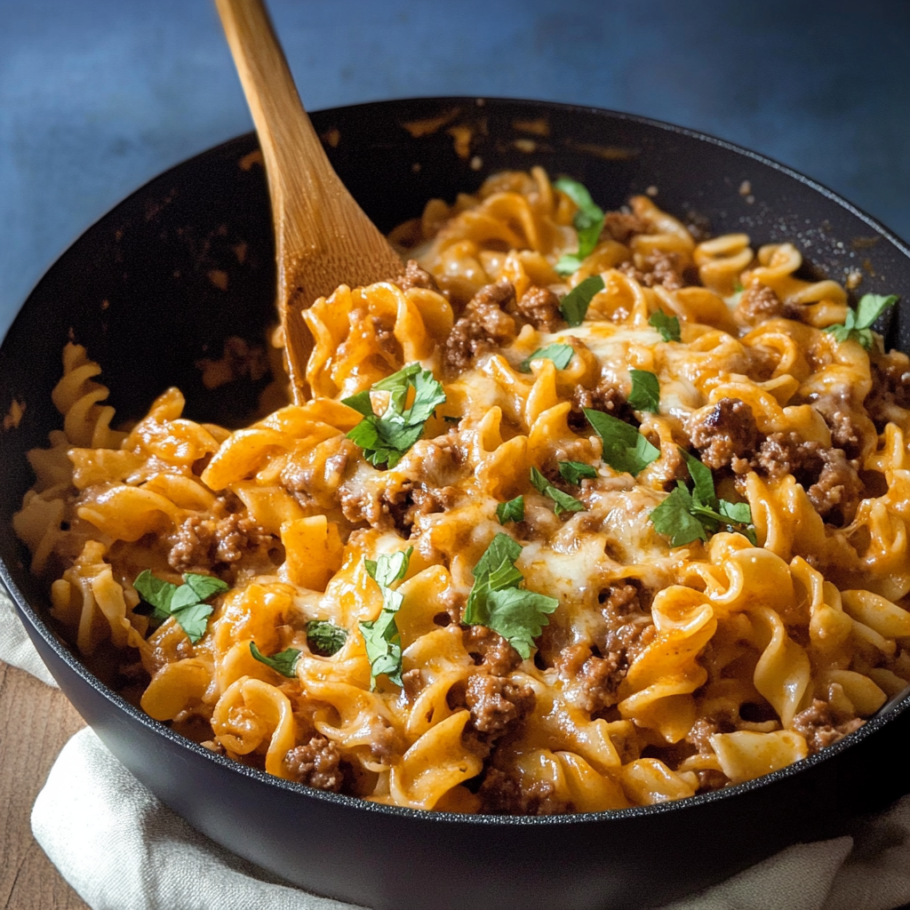 cheeseburger pasta 1