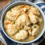 chicken and dumplings with biscuits 1