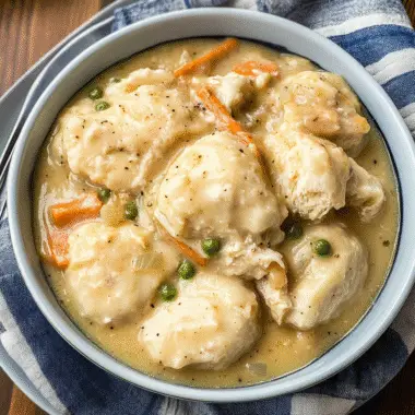 chicken and dumplings with biscuits 1