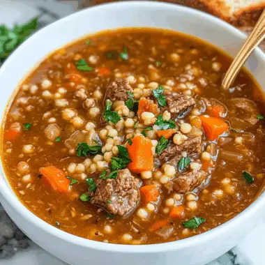 Beef Barley Soup 1
