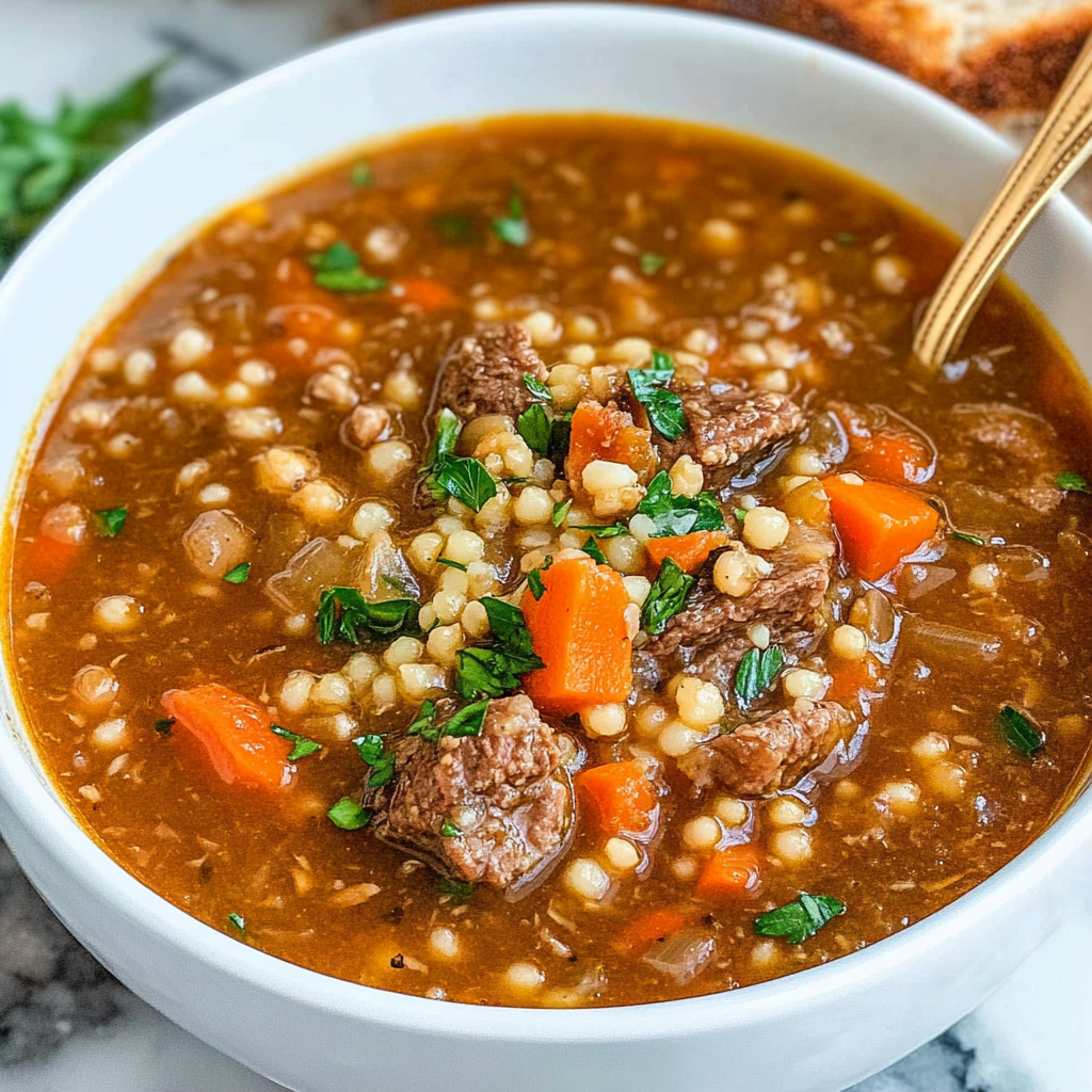 Beef Barley Soup 1