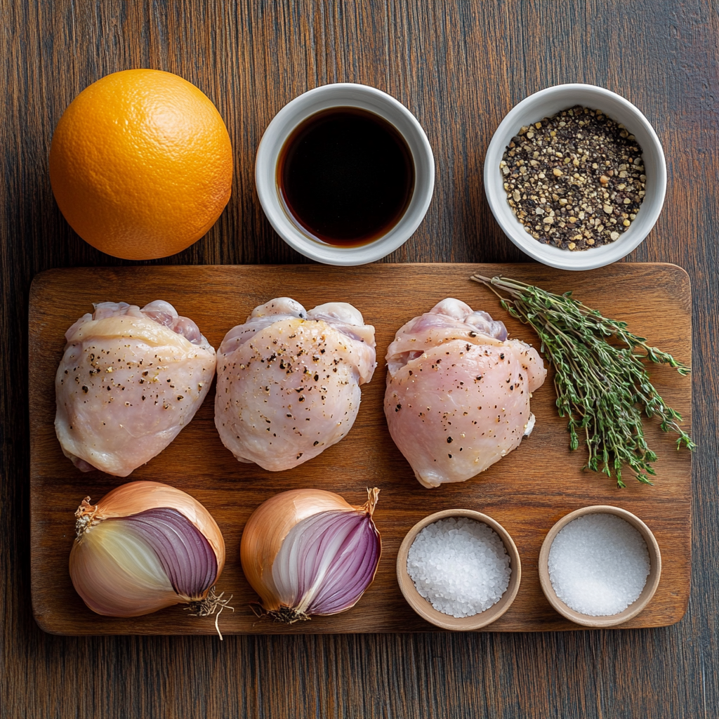 Braised Chicken Thighs ingredients