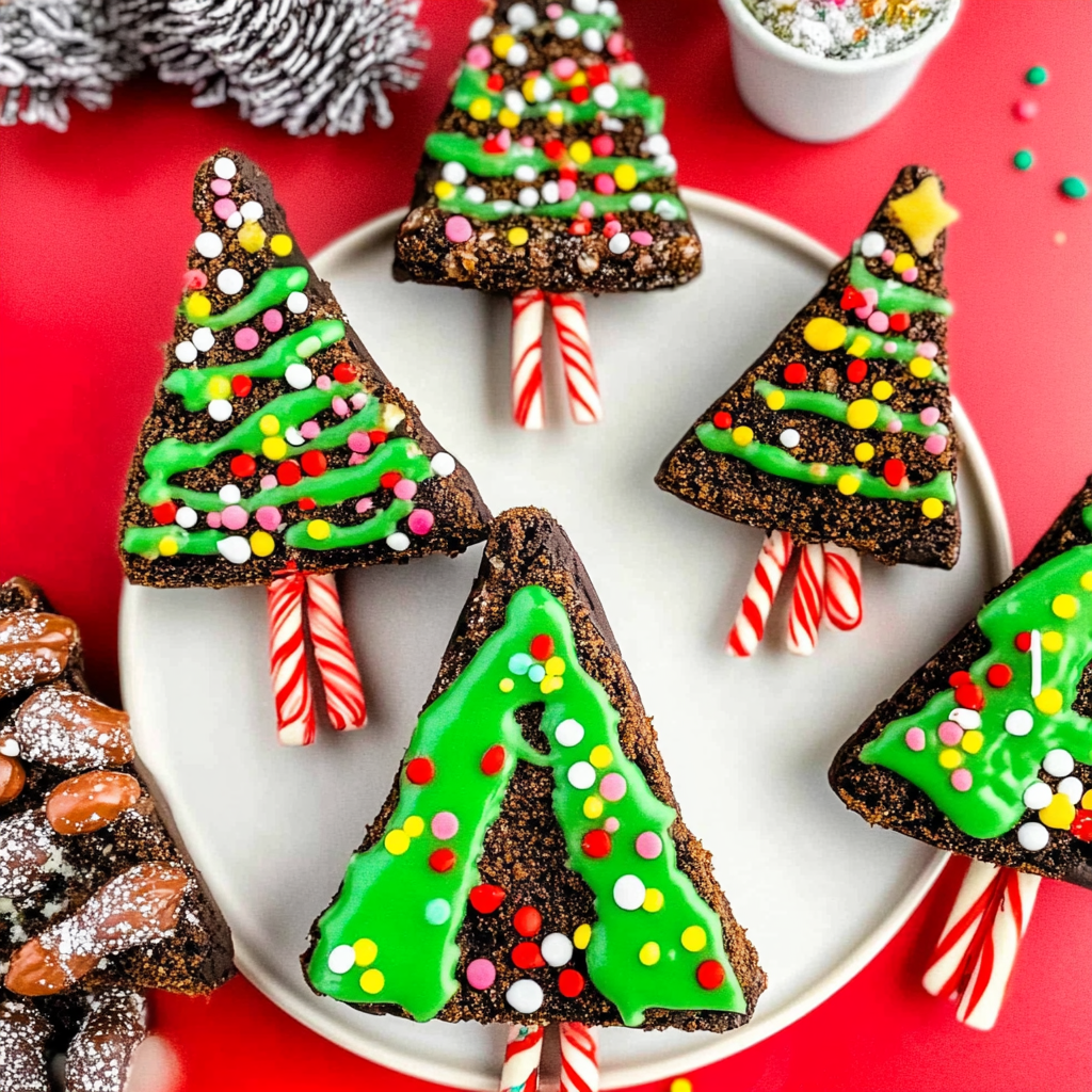 Brownie Christmas Trees 1