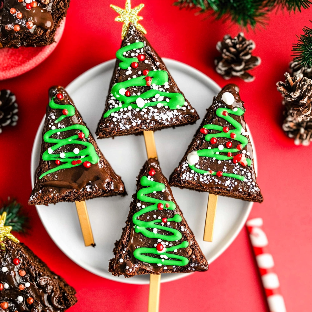 Brownie Christmas Trees