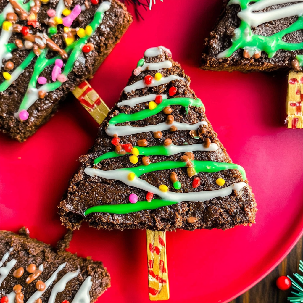 Brownie Christmas Trees