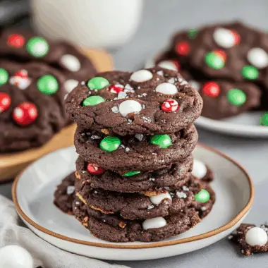 Chocolate Cake Mix Christmas Cookies 1