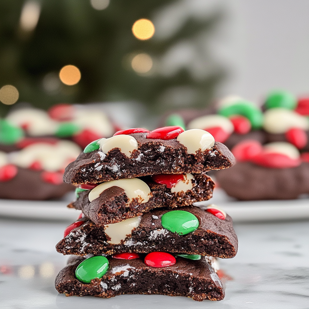 Chocolate Cake Mix Christmas Cookies