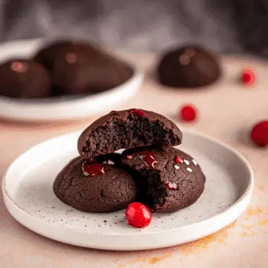 Chocolate Cherry Cordial Cookies 1