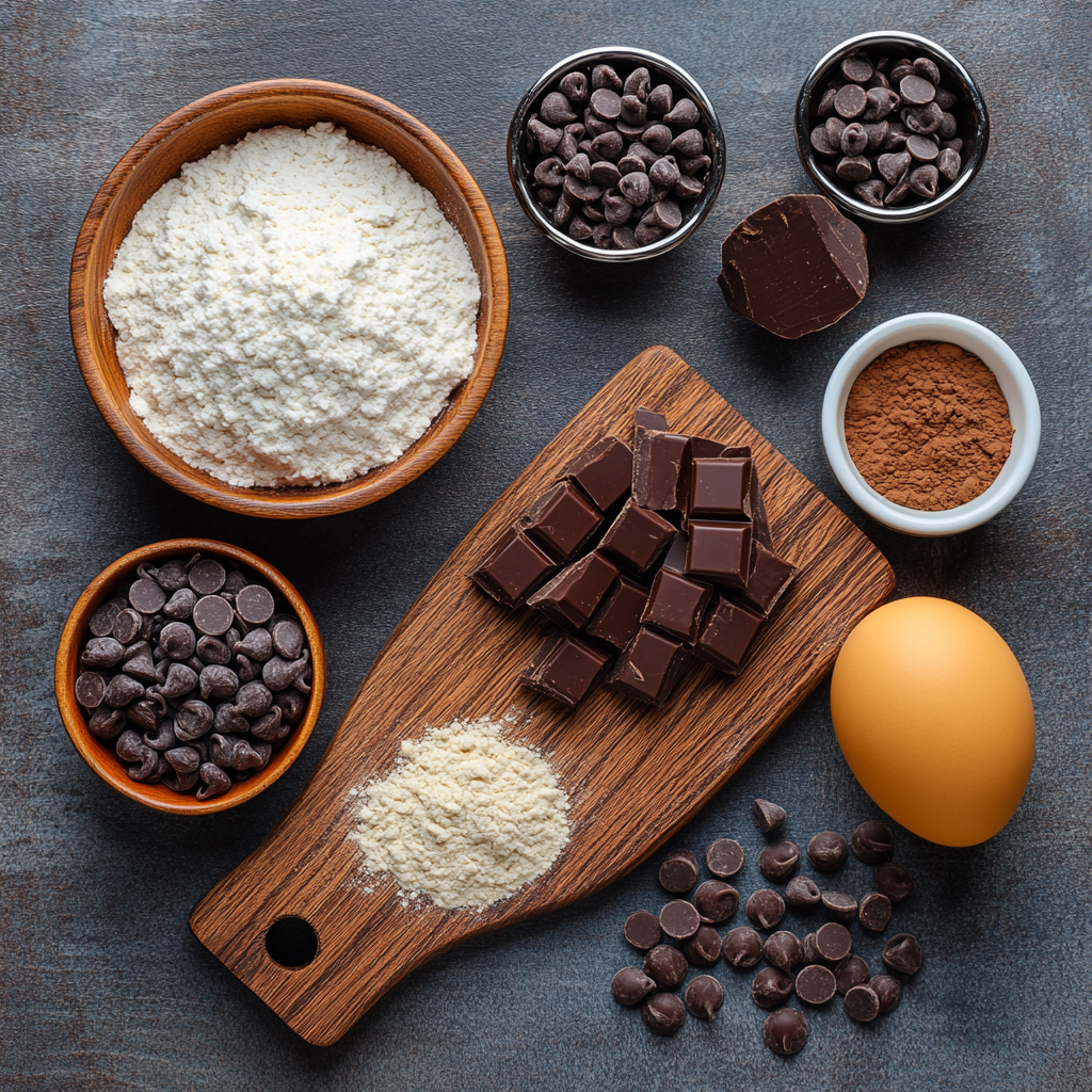 Chocolate Mint Blossom Cookies ingredients