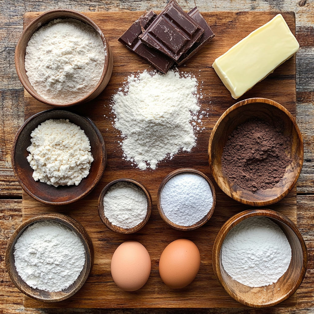 Chocolate Peppermint Sandwich Cookies ingredients