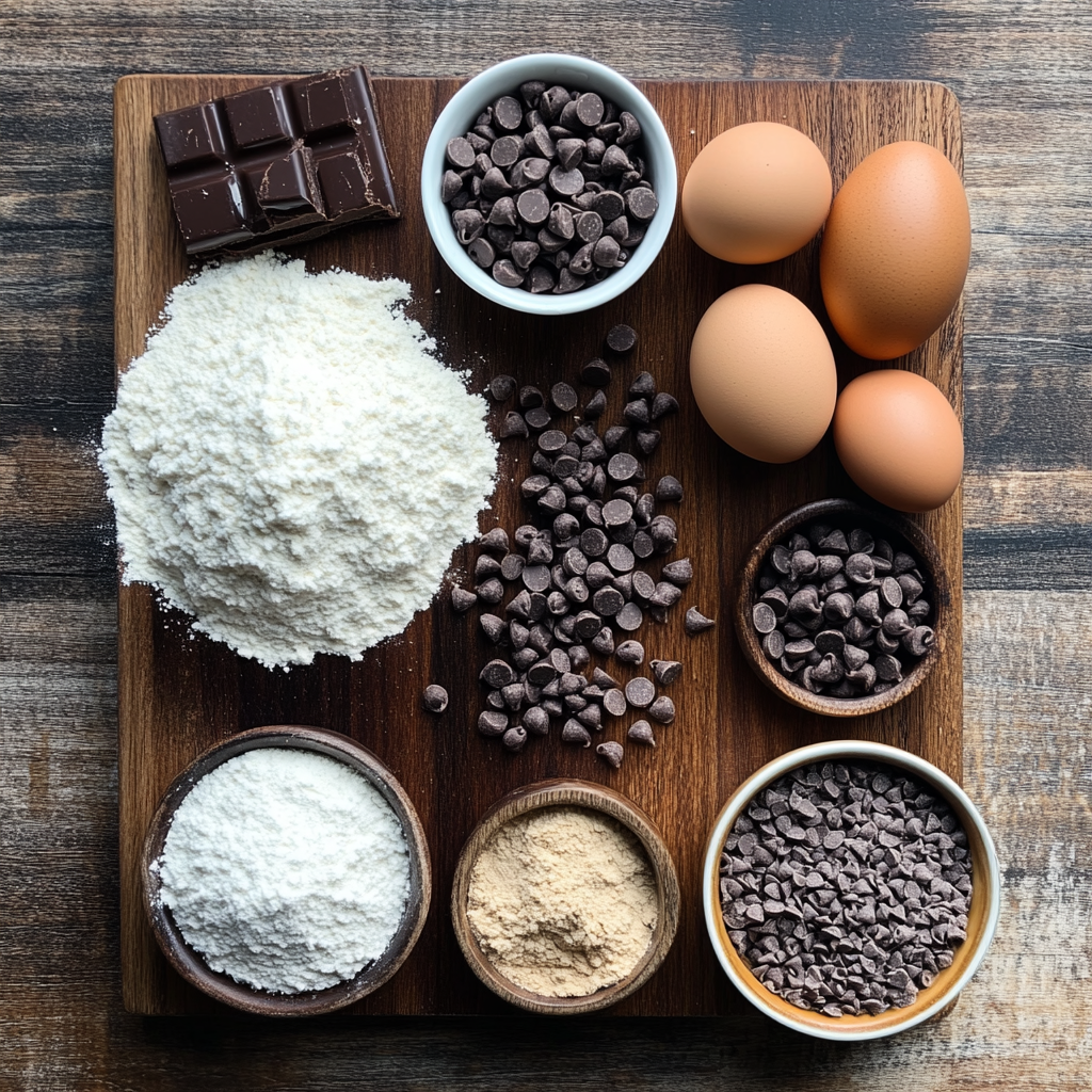 Chocolate Peppermint Thumbprint Cookies ingredients