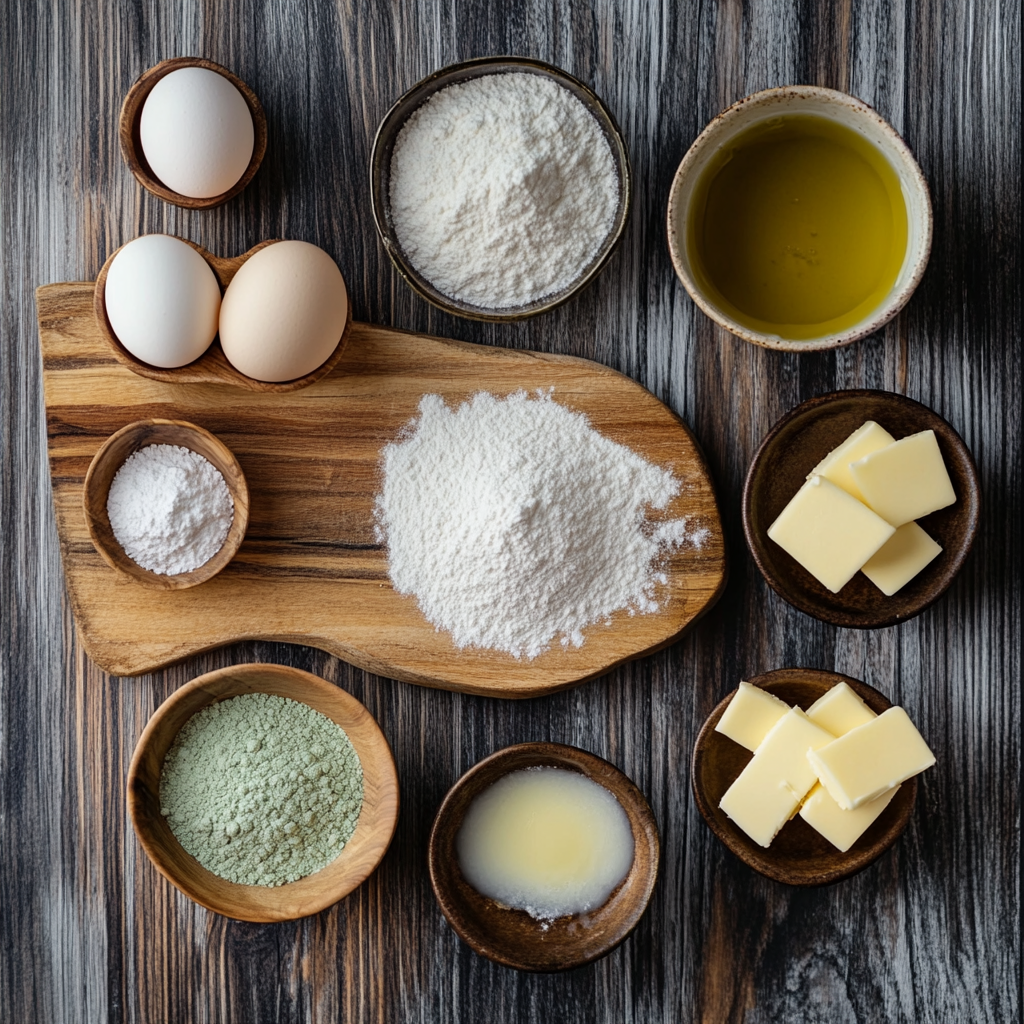 Christmas Tree Cake Macarons ingredients