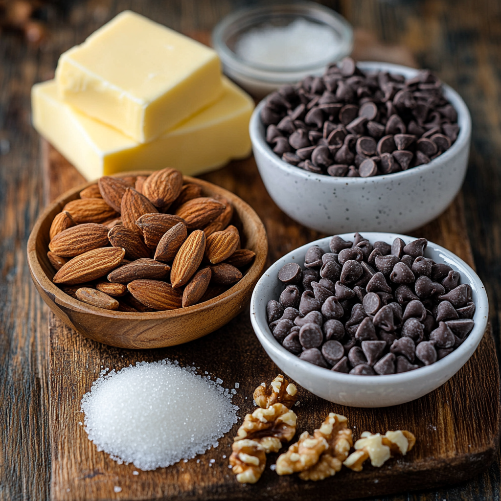 Classic Christmas Toffee ingredients