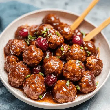 Cranberry Meatballs 1