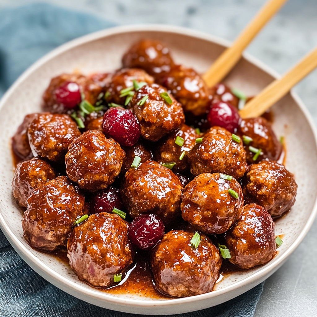 Cranberry Meatballs 1
