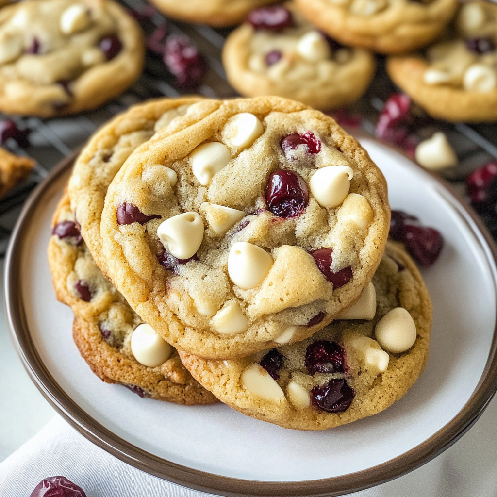 Cranberry White Chocolate Chip Cookies