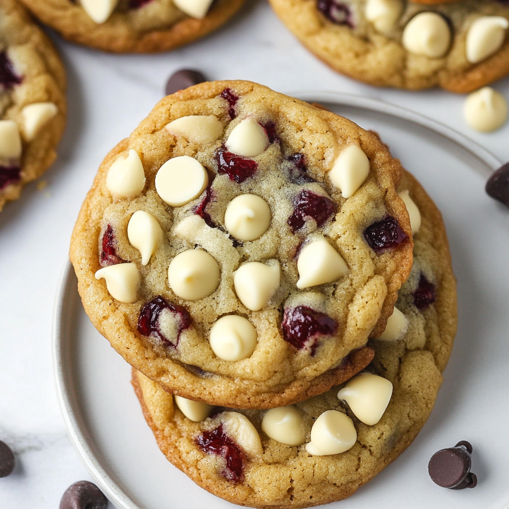 Cranberry White Chocolate Chip Cookies