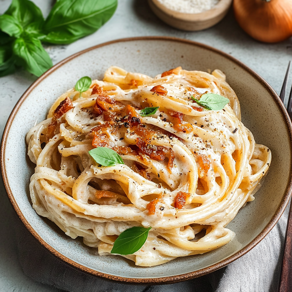 Creamy Caramelized Onion Pasta