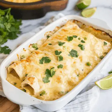 Creamy White Chicken Enchiladas Recipe 1