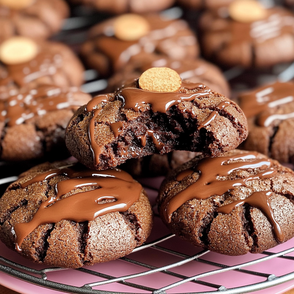 Double Chocolate Blossom Cookies
