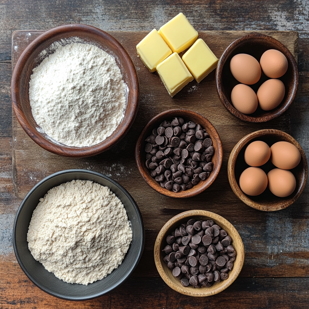 Double Chocolate Blossom Cookies ingredients