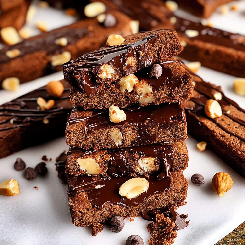 Double Chocolate Hazelnut Biscotti