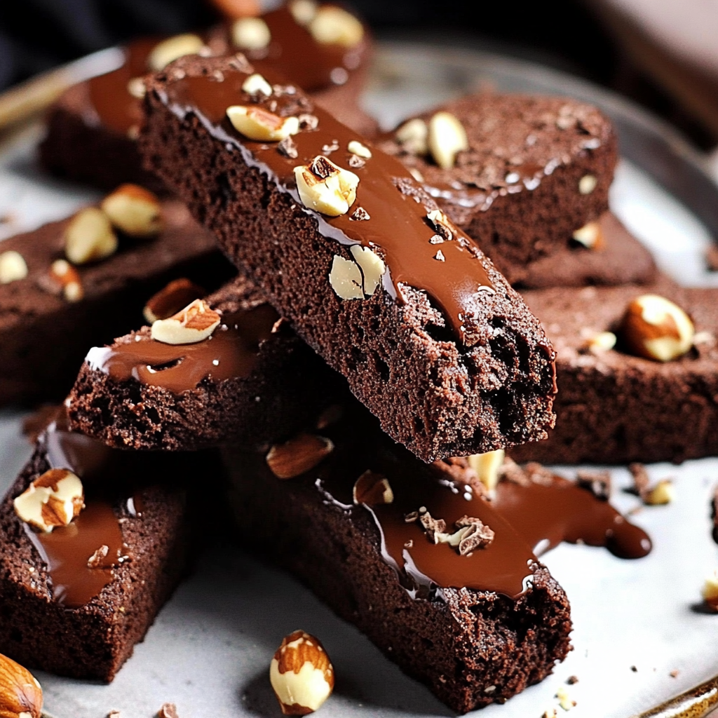 Double Chocolate Hazelnut Biscotti
