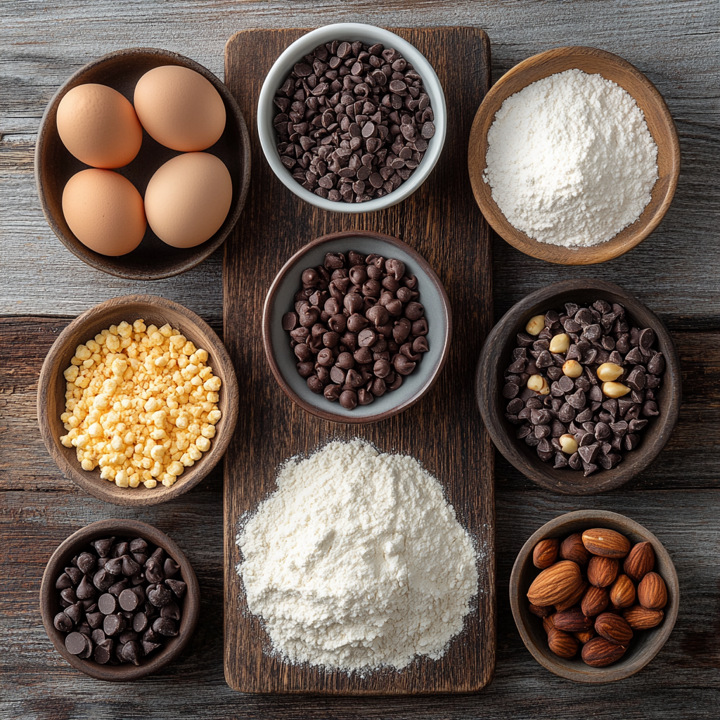 Double Chocolate Hazelnut Biscotti ingredients