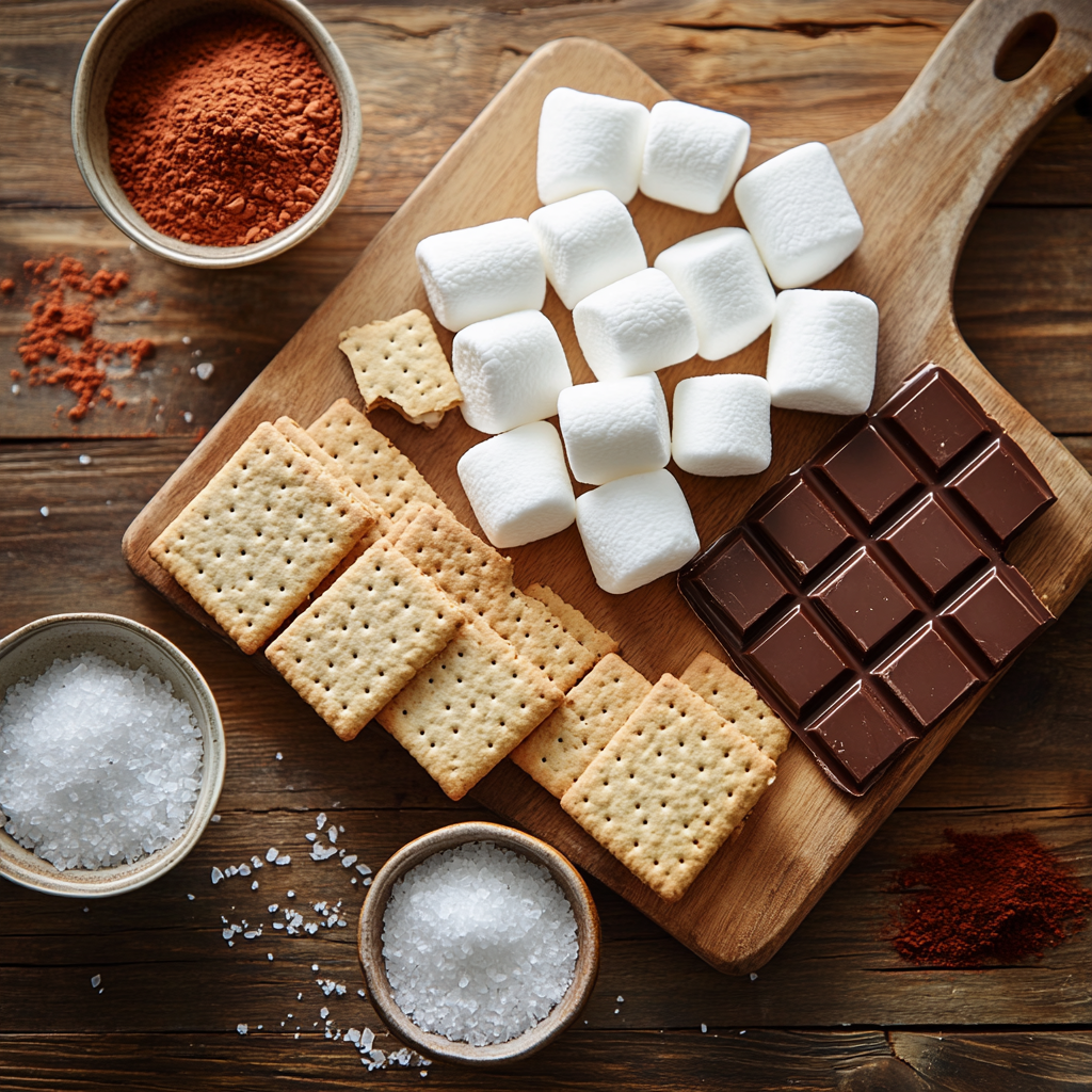 Firecracker S’Mores ingredients