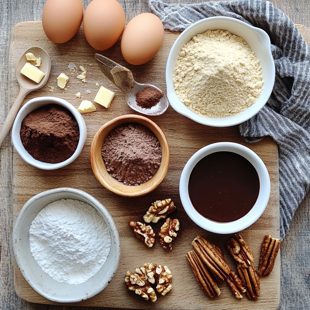 Gingerbread Brownies ingredients