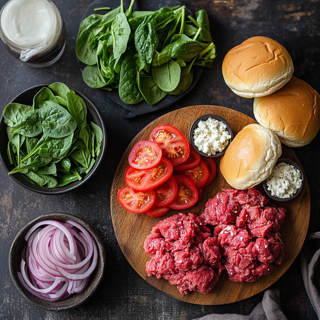 Goat Cheese Burgers ingredients