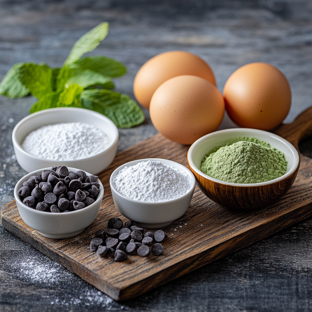 Grasshopper Cake Mix Cookies ingredients