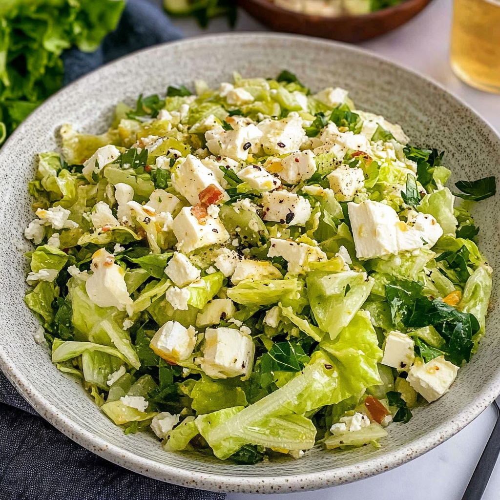Greek Lettuce Salad 1 1