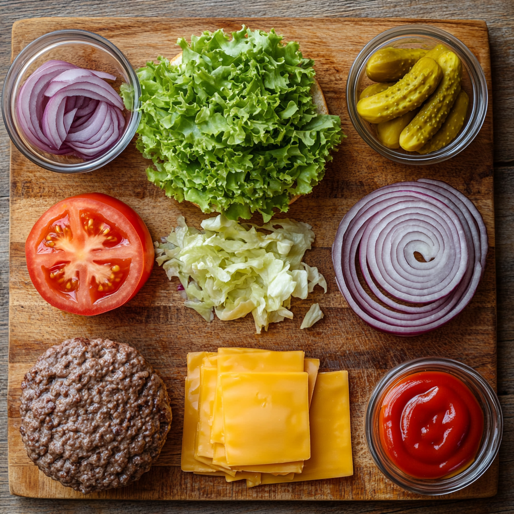 Hamburger Recipe ingredients