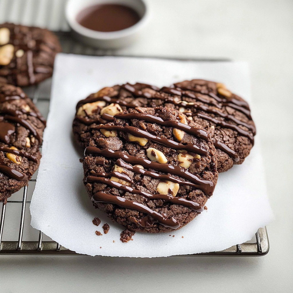 Hazelnut Double Chocolate Chunk Cookies 1