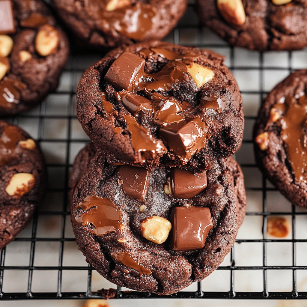 Hazelnut Milk Chocolate Chunk Chocolate Cookies