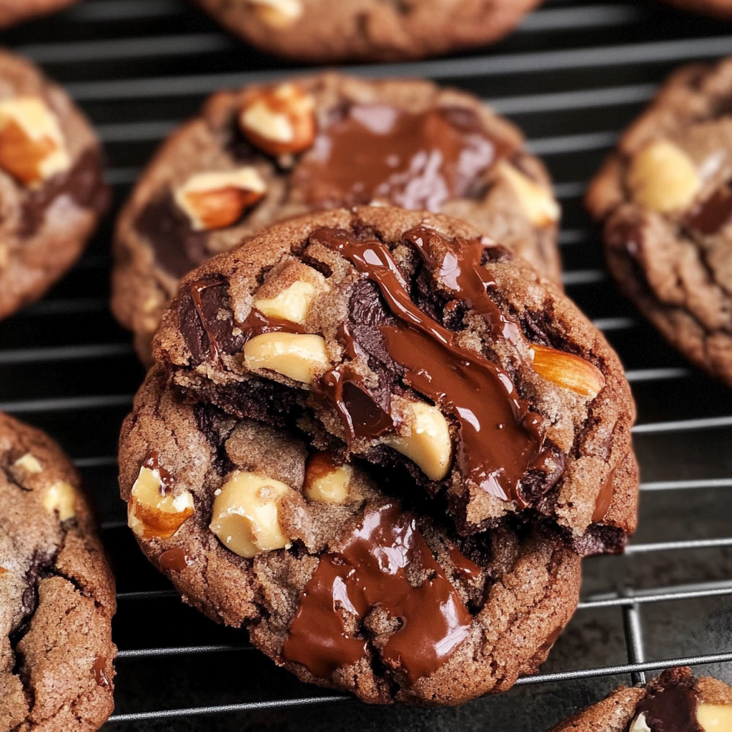 Hazelnut Milk Chocolate Chunk Chocolate Cookies