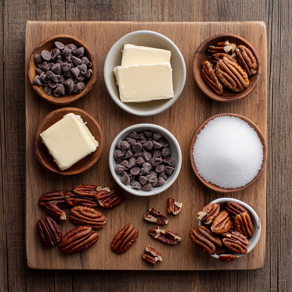 Homemade Turtles Candy ingredients