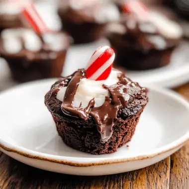 Hot Chocolate Brownie Bites 2