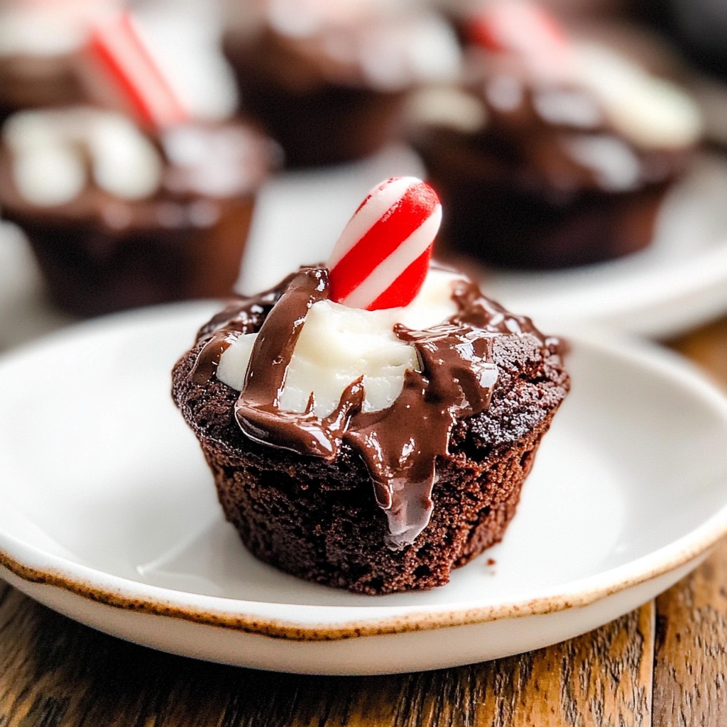 Hot Chocolate Brownie Bites