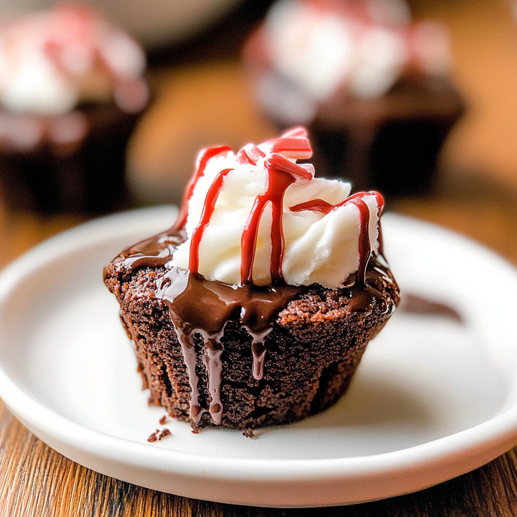 Hot Chocolate Brownie Bites
